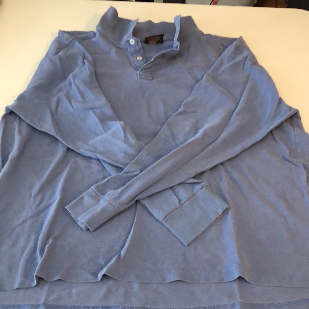 Steve & Barry’s Men’s periwinkle blue long sleeved polo